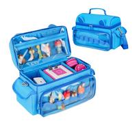 Jaffzora Carrying Case Compatible with Toniebox 2 & 1 Starter Set,Cute Storage Bag for Tonies Figures Characters,Tonies Headphones & Accessories, Blue(Bag Only)