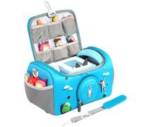Jaffzora Carrying Case Fit for Toniebox Starter Set, Storage Carrier Bag Compatible with Tonies Figures Characters, Headphones & Accessories,Blue