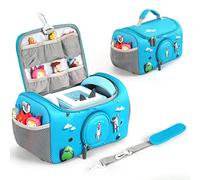 Jaffzora Carrying Case Fit for Toniebox Starter Set, Storage Carrier Bag Compatible with Tonies Figures Characters, Headphones & Accessories,Blue
