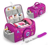 Jaffzora Carrying Case Fit for Toniebox Starter Set, Storage Carrier Bag Compatible with Tonies Figures Characters, Headphones & Accessories,Purple