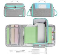 Jaffzora Carrying Case Fits for Cricut Joy Xtra, Portable Travel Opening Storage Bag Compatible with Cricut Accessories and Supplies, Gray