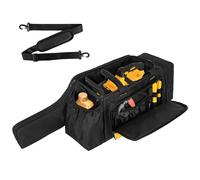 Jaffzora Chainsaw Case,Waterproof Chainsaw Storage Bag Compatible with DEWALT 20V12 Inch and Greenworks 24V12 Inch Cordless Power Chainsaw&Accessories, Black