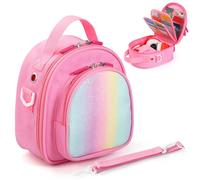 Jaffzora Travel-Ready Carrying Case for Yoto Mini (2024) - Compact & Durable Storage Bag with Adjustable Strap, Holds 30 Cards & Headphones (Pink)