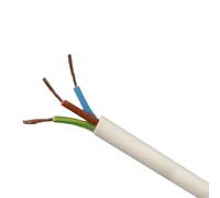 JAFSAL ONLINE 3 Core Flexible PVC, Mains Wire Cable, Electric Wiring, 3183Y Cable, Flexible Wiring, (40m, WHITE)