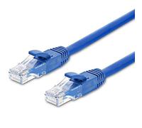 JAFSAL ONLINE CAT6 RJ45 Lan Cable- Gigabit Ethernet Patch Network UTP Lead- High Speed Ethernet Cable Cord Ideal for Internet, Router, Modem, Smart TV, PC and Laptop - 3 Meter Blue