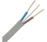JAFSAL ONLINE Electrical Grey Twin & Earth Cable Lighting Electric Wire for Industrial & Domestic Wiring (2.5mm, 50m)