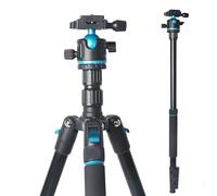 JAFUQAW Camera Tripod,68" / 174cm Lightweight Travel Tripod & Monopod with 360°Ball Head Payload 33lbs,Adjustable Height from 17" to 68" Professional Tripod for DSLR Camera Shooting