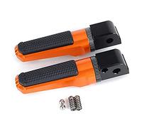 JAFYLO CNC Rear Passenger Foot Peg Footrests Footpeg Pedal 1290 Super Duke R 2014-2020 1290 SUPER DUKE GT 2016-2020 Rear seat foot pegs(Orange)