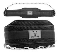 Jag Gears, Weighted Dip Belt with 36 inch Chain for Pull Ups & Dips, Heavy Duty Adjustable Dipping Belt, Calisthenics Dip Belt Weightlifting, Pull Up Weight Belt, Strength Training Gym Belt