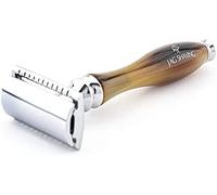 Jag Shaving Double Edge Safety Razor Resin Leather Case for Men and Women