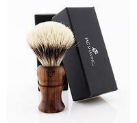 Jag Shaving Shaving Brush - Silvertip Badger Shaving Brush - Sustainable Shaving Brush from Wood - Elegant Design Wooden Grip - Perfect Shaving Brush - for Your Shaving Razor