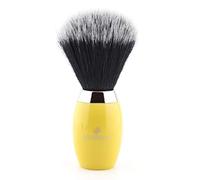 Jag Shaving Yellow Mens Shaving Brush with Black Synthetic Bristles Beard & Moustache Facial Hair Perfect Shave Perfect for Men