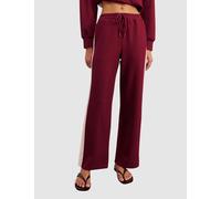 Jag Side Stripe Wide Leg Joggers Red