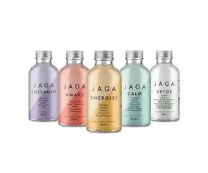 jAGA Health Shots 60ml - Natural Nutrition with Ginger, Turmeric, Collagen, MCT - Immunity Boost, Digestive Support, Skin Enhancement, Mental Clarity, Relaxation (Detox)