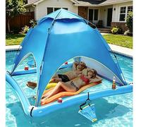 Jagahaha Swimming Pool Floating Tent Umbrella Canopy Shade, Inflatable Pop-Up Float Lake Water for Two People