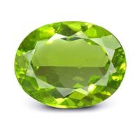 JAGDAMBA GEMS 3.00 Carat Certified Paridot Stone Certified Natural Peridot Precious Gemstone Unheated and Untreated August Birth Stone for Men and Women, Gemstone, Peridot, Gemstone, Peridot
