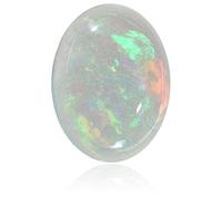 JAGDAMBA GEMS, 3.25 Ratti Natural Multi Fire Opal Stone Original Lab Certified Unheated Rashi Ratna Gemstone for Astrological Purposes, Natural Australian Fire Opal Loose