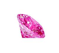 JAGDAMBA GEMS - 6.52 carat pink cubic zirconia stone - American diamond - original certificate - faceted stone - for men and women - loose gemstone - cubic zirconia, gemstone in