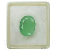 JAGDAMBA GEMS 8.25 Ratti/7.55 Carat Astrologer Certified Zambian Emerald/Panna Earth Spirit Stone, Natural Certified Original AA Quality, Loose Gemstone Natural Emerald, Panna,