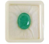 JAGDAMBA GEMS Certified Unheated Untreated 5.25 Ratti 4.22 Carat Quality Natural Emerald Panna Loose Gemstone for Men and Women, Natural Emerald Panna Loose Gemstone,