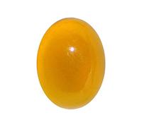 JAGDAMBA GEMS Natural 12.25 Ratti Yellow Aqeeq Stone/Yellow Stone/Real Akik Stone/Onyx Stone/Agate Stone/Lab Certified Loose Gemstone, Natural Yellow Aqeeq Stone, Onyx, Natural