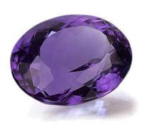 JAGDAMBA GEMS - Natural Amethyst Stone 6.00 Ratti/Lab Certified Earth Mind Natural Katela/kathela Rashi Ratna Loose Stone for Men Women Gem, Amethyst