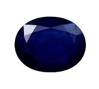 JAGDAMBA GEMS Natural Blue Sapphire/Neelam Stone Lab Certified 8.25 Ratti/Cylone Quality Sapphire/Neelam Gemstone Loose by Lab Certfied, Free Size, Loose Gemstone From: