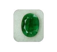 JAGDAMBA GEMS Natural Emerald Stone 13.25 Ratti/12.05 Carat Lab Certified Gemstone, Super Deluxe Quality, Zambian Earth Spirit, Natural Emerald (Panna), Loose Gemstone Natural