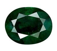 JAGDAMBA GEMS Natural Emerald Stone 5.25 Ratti/4.80 Carat Lab Certified Gemstone Zambian Earth Spirit Natural Emerald (Panna) Loose Gemstone for Men Women Natural