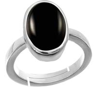 JAGDAMBA GEMS Sulemani Hakik Ring 10.25 Ratti 9.34 Carat Original Natural Black Haqiq Gemstone Hak strological Gold-Plated Silver Plated Hakik