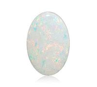 JAGDAMBA GEMS Super Quality Astrological Opal Stone 10.25 Ratti / 9.42 Carat Lab Certified Natural Astal White Opal Stone Rashi Ratan Gemstone Natural Australian Fire Opal