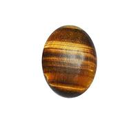 JAGDAMBA GEMS Tiger Eye Ratti 9.00-10.00 Carat Natural Gemstone Tiger Eye Bead Crystal Healing Stone for Jewelry Making, Laboratory Certified, Loose Gemstone, Tiger Eye