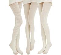 JaGely Womens Fishnet Hollow Out Knitted Tights Patterned Lace Stockings Vertical Strips Pantyhose, Cable Knit, One size