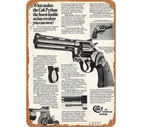 Jager What Makes The Colt Python The Finest Double Action Revolver You Can Own Retro Metal Decor Tin Sign for House Cafe Club Home Or Bar