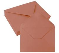 JAGERGREEN 50 Pack 5" x 7" Self Seal Envelopes, Orange Blank C5 C6 Envelopes for Wedding Invitation, Envelope 137 x 193mm 150gsm for Greeting Cards,Birthday, Baby Shower, Thank You Cards, Anniversary