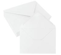 JAGERGREEN 50 Pack 5" x 7" Self Seal Envelopes, White Blank C5 C6 Envelopes for Wedding Invitation, Envelope 137 x 193mm 150gsm for Greeting Cards,Birthday, Baby Shower, Thank You Cards, Anniversary