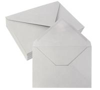 JAGERGREEN 50 Pack 5x7 Gummed Envelopes Grey