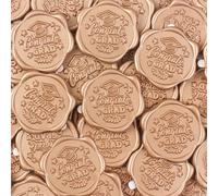 JAGERGREEN Graduation Wax Seal Stickers for Invitation, 48 Pcs Gold Self Adhesive Sealing Wax Sticker, envelope seal stickers with Graduation Hat Pattern for Card, Gift Wrapping, Congrats, Decorations