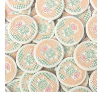 JAGERGREEN Wax Seal Stickers for Wedding Invitations, 24 Pcs Self Adhesive Sealing Wax Envelope Seal Stickers with Colors and Patterns for Gift Wrapping, Cards, Packages, Christmas (Dahlia)