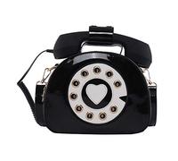 JAGETRADE Women Telephone Shaped PU Leather Shoulder Crossbody Bag Handbag Satchel Purse