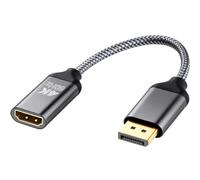 JagFond DisplayPort to HDMI Adapter 2K@120Hz, 4K@60Hz Male to Female, Unidirectional DP to HDMI Converter, Compatible with NVIDIA Laptop HDTV Monitor, AMD, PC, Dell, HP