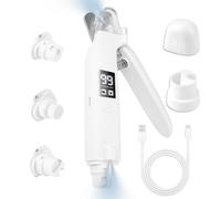 JagFond Dog Nails Clippers, Thanksgiving Gift 2 in 1 Pet Dog Nail Grinder and Nail Clippers, LED Light, 2 Lights Electric Pet Trimmer File for Small Medium Dogs Cats Rechargeable