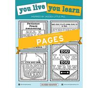 JAGGED LITTLE PILL | “You Live You Learn” Collection | COLORING PAGES by Coloring Broadway | Hand-drawn illustrations - Printed on matte card stock (8.5" x 11") - Set of 4
