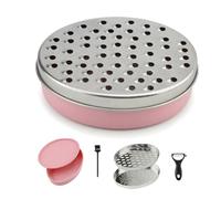 JAGKUL Cheese Grater Kitchen Equipment - Stainless Steel Vegetable Chopper, Chocolate Grater Cheese Grater with Container and Lid Graters for Kitchen, Home Gadgets for Smart Home