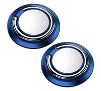Jagowa 2 Pcs Mobile Phone Ring Holder Magnetic Finger Ring Stand Car Mount Available 360 Adjustable Mobile Phone Loop For All Smartphones (Blue)