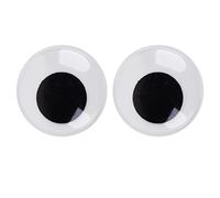 Jagowa 2PCS Shaky Google Halloween Self-Adhesive Big Eyes Plastic Doll Eyes for DIY Scrapbooking Toy Accessories (80mm)