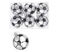Jagowa 6Pcs Christmas Football Ball Set - 6cm - Gift Boxed - Perfect Party Supplies