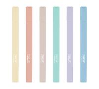Jagowa 6Pcs Pastel Highlighters, Broad and Fine Double-ended Highlighter Set, Aesthetic Highlighter Pens for Journal Bible Student School Supplies (Color B)