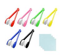 Jagowa 6PCS Sun Glasses Cleaner Portable Glasses Cleaner Brush Spectacle Wipe Cleaning Tool