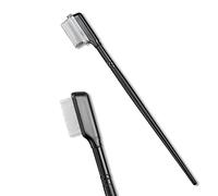 Jagowa Eyelash Comb Set - Fine-toothed Steel Needle for Lash Separation, Ideal for Eyebrows and Makeup - Black, 2 Pc Beauty Tool for Women and Girls